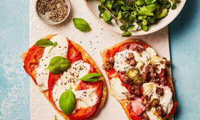 Slimming World air fryer pizza - margherita and meat feast