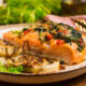 Stuffed Salmon with Roasted Fennel