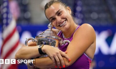 US Open women's final 2024: Aryna Sabalenka holds off Jessica Pegula to win third Grand Slam title