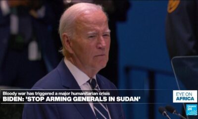 US President Joe Biden urges world to stop arming rival generals in Sudan