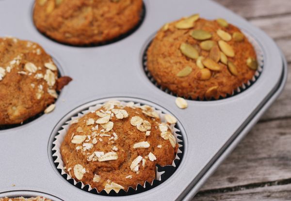 Whole Grain Banana Muffins: One Bowl!