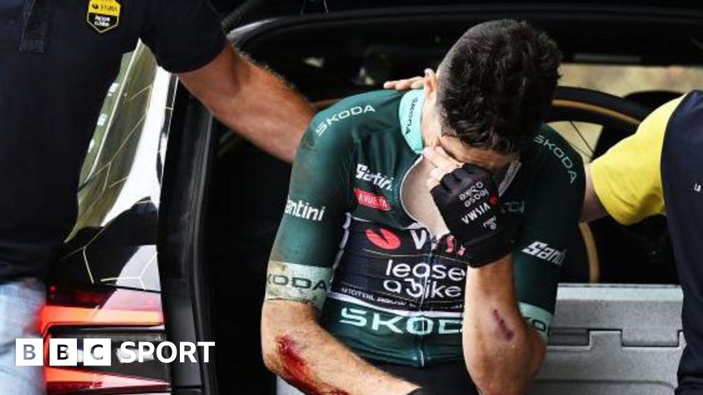 Wout van Aert: Belgian to miss rest of the season following stage 16 Vuelta a Espana crash: