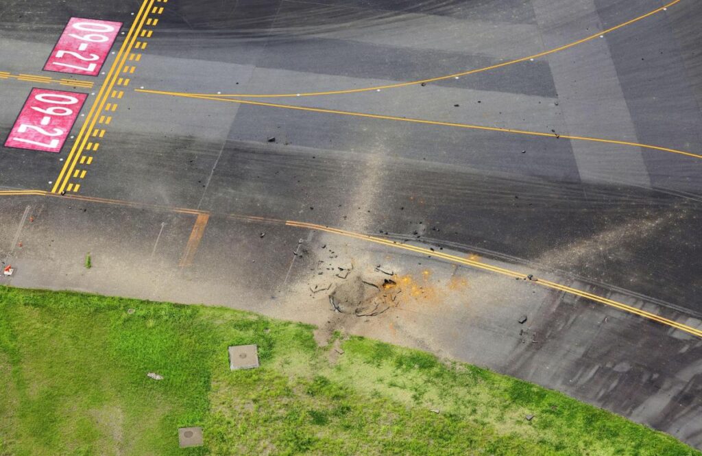 500-pound bomb dropped during World War II explodes at Japanese airport: Watch video