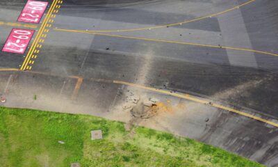 500-pound bomb dropped during World War II explodes at Japanese airport: Watch video