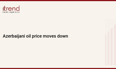 Azerbaijani oil price moves down