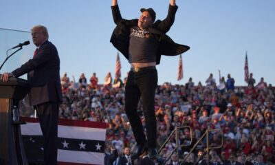 Billionaire Elon Musk joins Donald Trump at US election campaign rally