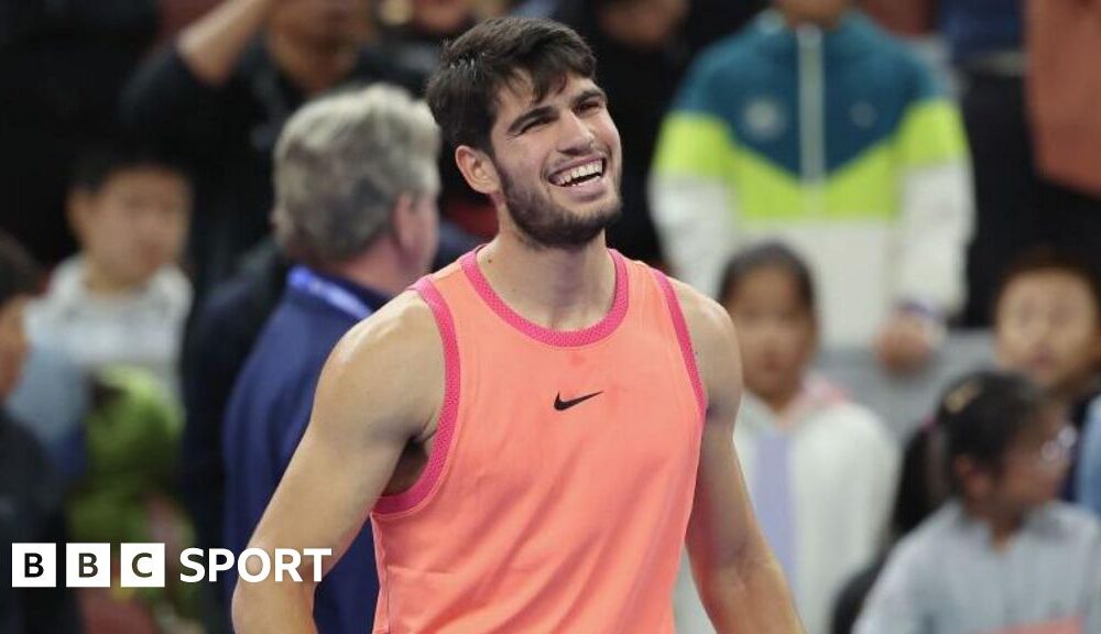 China Open: Carlos Alcaraz to play Jannik Sinner in final after beating Daniil Medvedev in straight sets