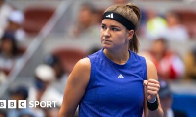 China Open: Karolina Muchova sees off Aryna Sabalenka to reach semi-finals in Beijing