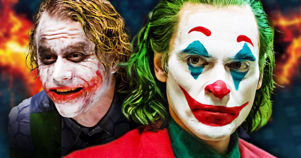 Joaquin Phoenix, Heath Ledger, The Dark Knight, Joker