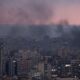 Smoke rises in Beirut