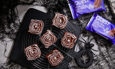 Questified Halloween Recipe: Spiderweb Chocolate Brownies