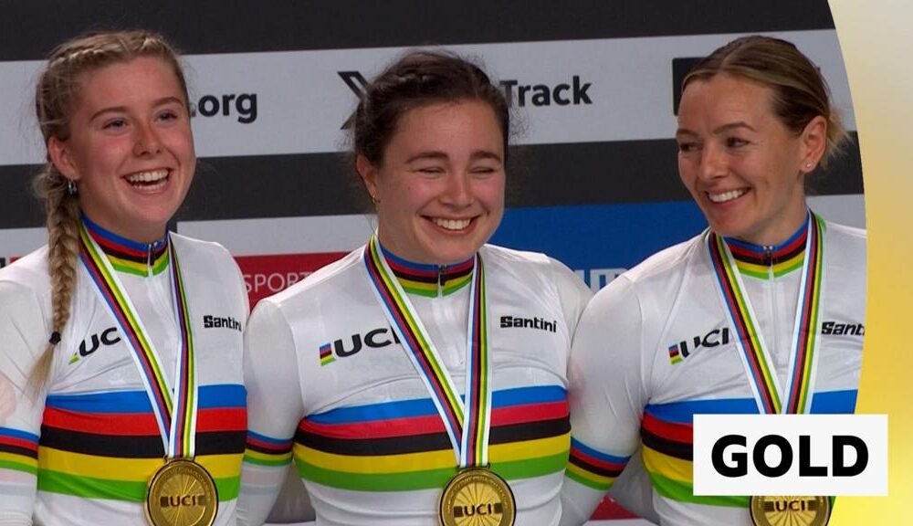 Track Cycling World Championship 2024: GB win women's team sprint gold medal