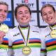 Track World Championships: British cycling trio win women's team sprint gold