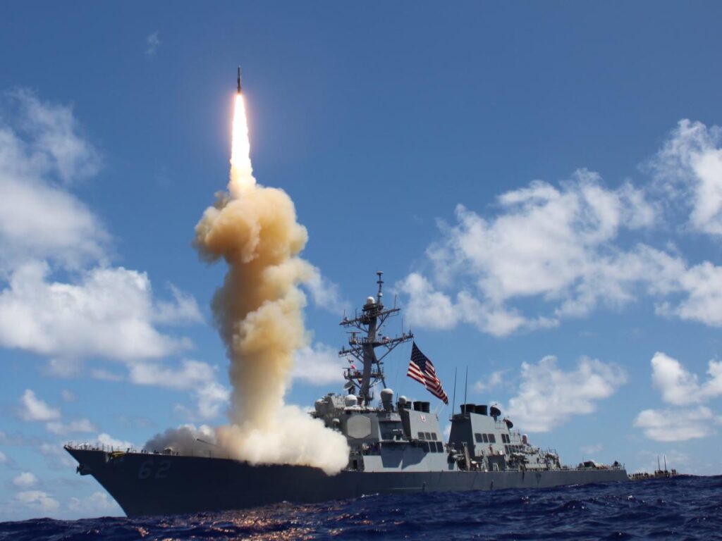 US Navy warships shot down Iranian missiles fired at Israel in massive barrage