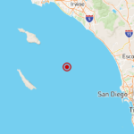 Series of small Southern California earthquakes off coast